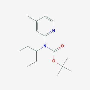 Tert-butyl N-(4-methylpyridin-2-yl)-N-pentan-3-ylcarbamate
