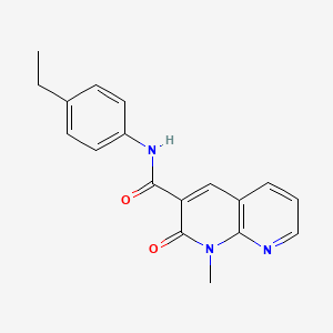 molecular formula C18H17N3O2 B2423652 N-(4-ethylphenyl)-1-methyl-2-oxo-1,2-dihydro-1,8-naphthyridine-3-carboxamide CAS No. 899980-96-2
