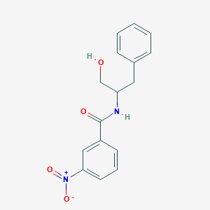 molecular formula C16H16N2O4 B2423660 N-(1-hydroxy-3-phenylpropan-2-yl)-3-nitrobenzamide CAS No. 478040-50-5