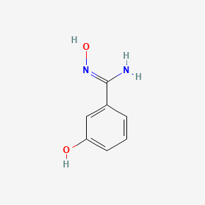 molecular formula C7H8N2O2 B2423704 N',3-dihydroxybenzene-1-carboximidamide CAS No. 175838-22-9
