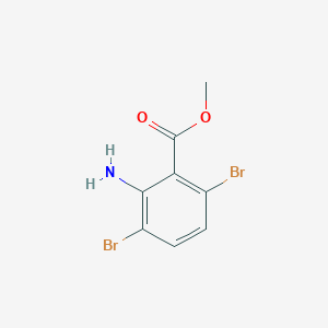 molecular formula C8H7Br2NO2 B2423743 Methyl 2-amino-3,6-dibromobenzoate CAS No. 1219795-57-9