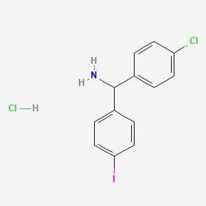B2423778 (4-Chlorophenyl)(4-iodophenyl)methanamine hydrochloride CAS No. 2230798-82-8