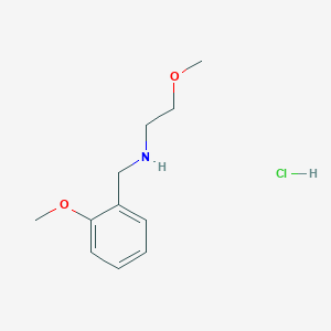 molecular formula C11H18ClNO2 B2423782 (2-Methoxybenzyl)(2-methoxyethyl)amine hydrochloride CAS No. 1158345-18-6