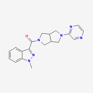 1-methyl-3-[5-(pyrazin-2-yl)-octahydropyrrolo[3,4-c]pyrrole-2-carbonyl]-1H-indazole