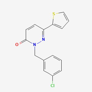 molecular formula C15H11ClN2OS B2423930 2-(3-chlorobenzyl)-6-(thiophen-2-yl)pyridazin-3(2H)-one CAS No. 899946-43-1