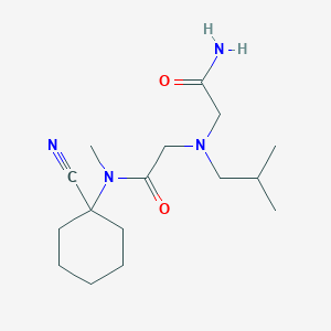2-[(carbamoylmethyl)(2-methylpropyl)amino]-N-(1-cyanocyclohexyl)-N-methylacetamide