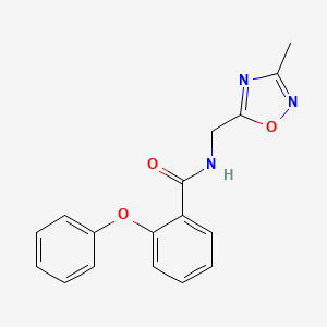 B2424020 N-((3-methyl-1,2,4-oxadiazol-5-yl)methyl)-2-phenoxybenzamide CAS No. 1234885-01-8