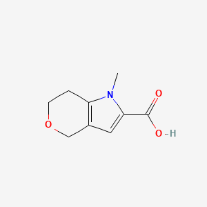 1-Methyl-6,7-dihydro-4H-pyrano[4,3-b]pyrrole-2-carboxylic acid