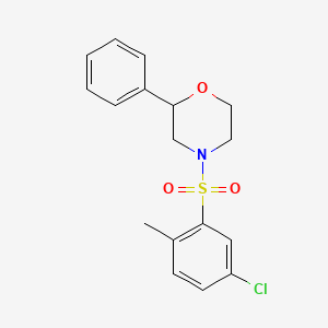 4-((5-Chloro-2-methylphenyl)sulfonyl)-2-phenylmorpholine