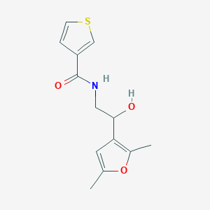 molecular formula C13H15NO3S B2424032 N-[2-(2,5-dimethylfuran-3-yl)-2-hydroxyethyl]thiophene-3-carboxamide CAS No. 2309604-82-6