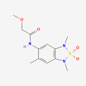2-methoxy-N-(1,3,6-trimethyl-2,2-dioxido-1,3-dihydrobenzo[c][1,2,5]thiadiazol-5-yl)acetamide