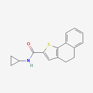 molecular formula C16H15NOS B2424049 N-cyclopropyl-4,5-dihydronaphtho[1,2-b]thiophene-2-carboxamide CAS No. 320424-02-0