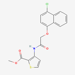Methyl 3-({2-[(4-chloro-1-naphthyl)oxy]acetyl}amino)-2-thiophenecarboxylate