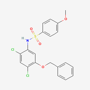 N-(5-(Benzyloxy)-2,4-dichlorophenyl)-4-methoxybenzenesulfonamide