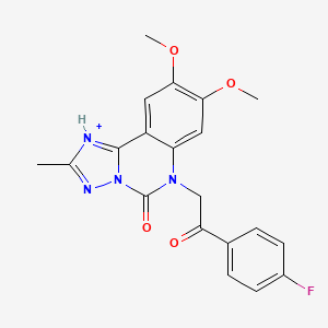 6-[2-(4-fluorophenyl)-2-oxoethyl]-8,9-dimethoxy-2-methyl-5H,6H-[1,2,4]triazolo[1,5-c]quinazolin-5-one