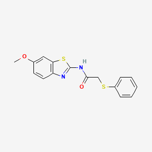 N-(6-methoxy-1,3-benzothiazol-2-yl)-2-(phenylsulfanyl)acetamide