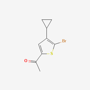 5-Acetyl-2-bromo-3-(cyclopropyl)thiophene