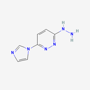 3-hydrazinyl-6-(1H-imidazol-1-yl)pyridazine