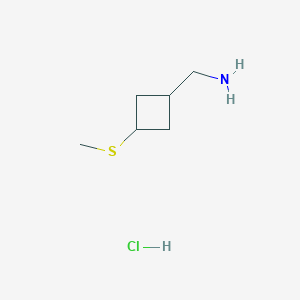 (3-Methylsulfanylcyclobutyl)methanamine;hydrochloride