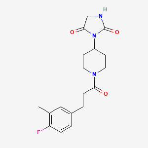 3-(1-(3-(4-Fluoro-3-methylphenyl)propanoyl)piperidin-4-yl)imidazolidine-2,4-dione