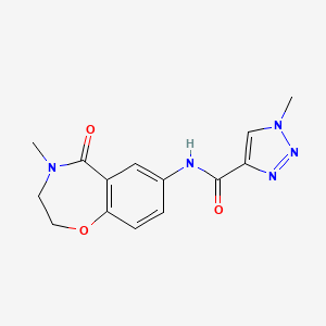 1-methyl-N-(4-methyl-5-oxo-2,3,4,5-tetrahydrobenzo[f][1,4]oxazepin-7-yl)-1H-1,2,3-triazole-4-carboxamide