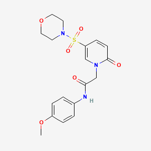 N-(4-methoxyphenyl)-2-[5-(morpholin-4-ylsulfonyl)-2-oxopyridin-1(2H)-yl]acetamide