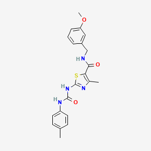 N-(3-methoxybenzyl)-4-methyl-2-(3-(p-tolyl)ureido)thiazole-5-carboxamide