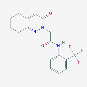 2-(3-oxo-5,6,7,8-tetrahydrocinnolin-2(3H)-yl)-N-(2-(trifluoromethyl)phenyl)acetamide