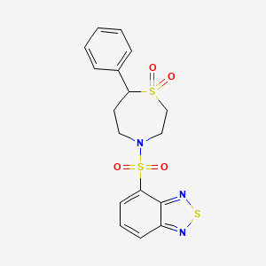 4-(Benzo[c][1,2,5]thiadiazol-4-ylsulfonyl)-7-phenyl-1,4-thiazepane 1,1-dioxide