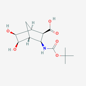 (1S,2R,3S,4R,5R,6S)-5,6-Dihydroxy-3-[(2-methylpropan-2-yl)oxycarbonylamino]bicyclo[2.2.1]heptane-2-carboxylic acid