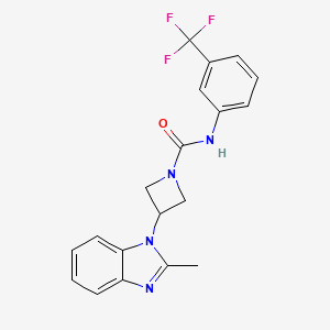 3-(2-Methylbenzimidazol-1-yl)-N-[3-(trifluoromethyl)phenyl]azetidine-1-carboxamide