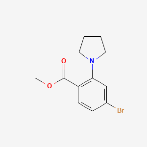 Methyl 4-bromo-2-(pyrrolidin-1-yl)benzoate