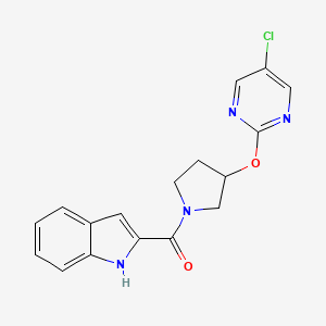 (3-((5-chloropyrimidin-2-yl)oxy)pyrrolidin-1-yl)(1H-indol-2-yl)methanone