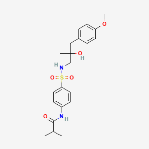 N-(4-(N-(2-hydroxy-3-(4-methoxyphenyl)-2-methylpropyl)sulfamoyl)phenyl)isobutyramide