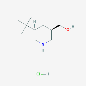 [(3R,5R)-5-Tert-butylpiperidin-3-yl]methanol;hydrochloride
