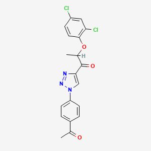 1-[1-(4-Acetylphenyl)triazol-4-yl]-2-(2,4-dichlorophenoxy)propan-1-one