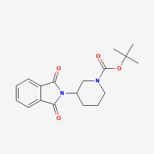 molecular formula C18H22N2O4 B2424135 tert-butyl 3-(1,3-dioxo-2,3-dihydro-1H-isoindol-2-yl)piperidine-1-carboxylate CAS No. 1190890-10-8