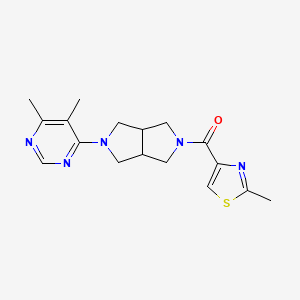 4,5-Dimethyl-6-[5-(2-methyl-1,3-thiazole-4-carbonyl)-octahydropyrrolo[3,4-c]pyrrol-2-yl]pyrimidine