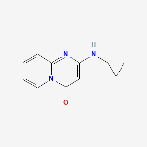 molecular formula C11H11N3O B2424159 2-(Cyclopropylamino)-4H-pyrido[1,2-a]pyrimidin-4-one CAS No. 154816-44-1