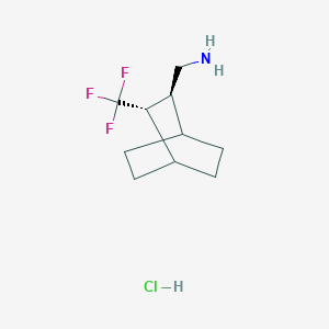 [(2S,3S)-3-(Trifluoromethyl)-2-bicyclo[2.2.2]octanyl]methanamine;hydrochloride