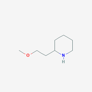 molecular formula C8H17NO B2424215 2-(2-Methoxyethyl)piperidine CAS No. 688809-94-1; 858523-63-4