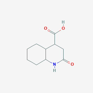 molecular formula C10H15NO3 B2424218 2-氧代癸氢喹啉-4-羧酸 CAS No. 1989659-74-6