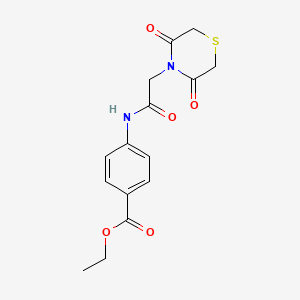Ethyl 4-[[2-(3,5-dioxothiomorpholin-4-yl)acetyl]amino]benzoate