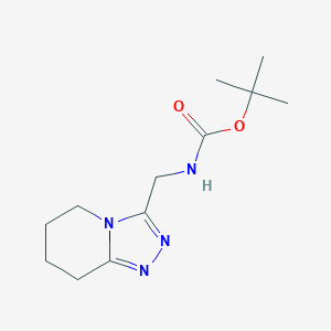 molecular formula C12H20N4O2 B2424236 Tert-butyl (5,6,7,8-tetrahydro[1,2,4]triazolo[4,3-a]pyridin-3-ylmethyl)carbamate CAS No. 1708079-72-4