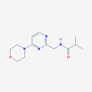 molecular formula C13H20N4O2 B2424267 N-((4-morpholinopyrimidin-2-yl)methyl)isobutyramide CAS No. 1797328-96-1