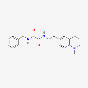 molecular formula C21H25N3O2 B2424274 N1-benzyl-N2-(2-(1-methyl-1,2,3,4-tetrahydroquinolin-6-yl)ethyl)oxalamide CAS No. 946281-04-5