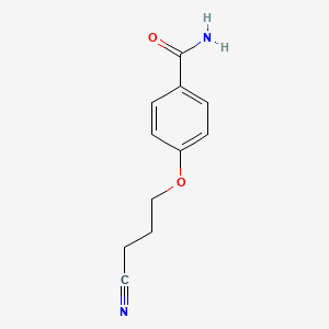 molecular formula C11H12N2O2 B2424331 4-(3-CYANOPROPOXY)-BENZAMIDE CAS No. 125439-52-3