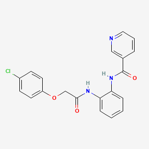N-(2-(2-(4-chlorophenoxy)acetamido)phenyl)nicotinamide