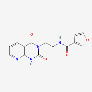 N-(2-(2,4-dioxo-1,2-dihydropyrido[2,3-d]pyrimidin-3(4H)-yl)ethyl)furan-3-carboxamide