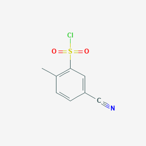 5-Cyano-2-methylbenzene-1-sulfonyl chloride